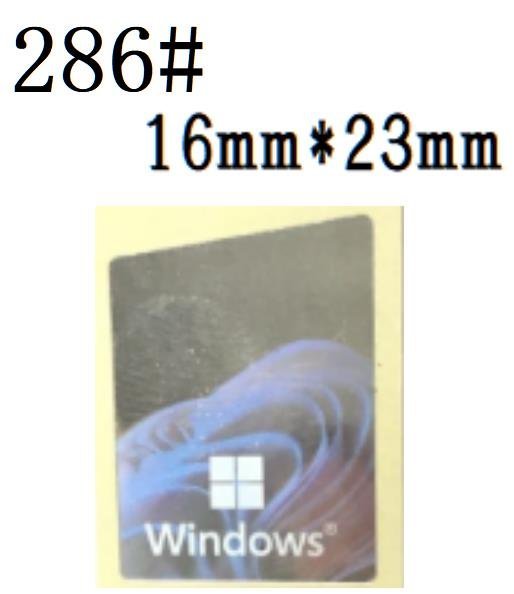 286# 在庫少【windows 11】エンブレムシール　■16*22㎜■ 条件付き送料無料_画像1