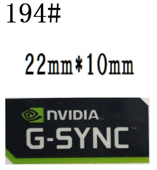 194# 【NVIDIA G-SYNC】エンブレムシール　■22*10㎜■ 条件付き送料無料_画像1