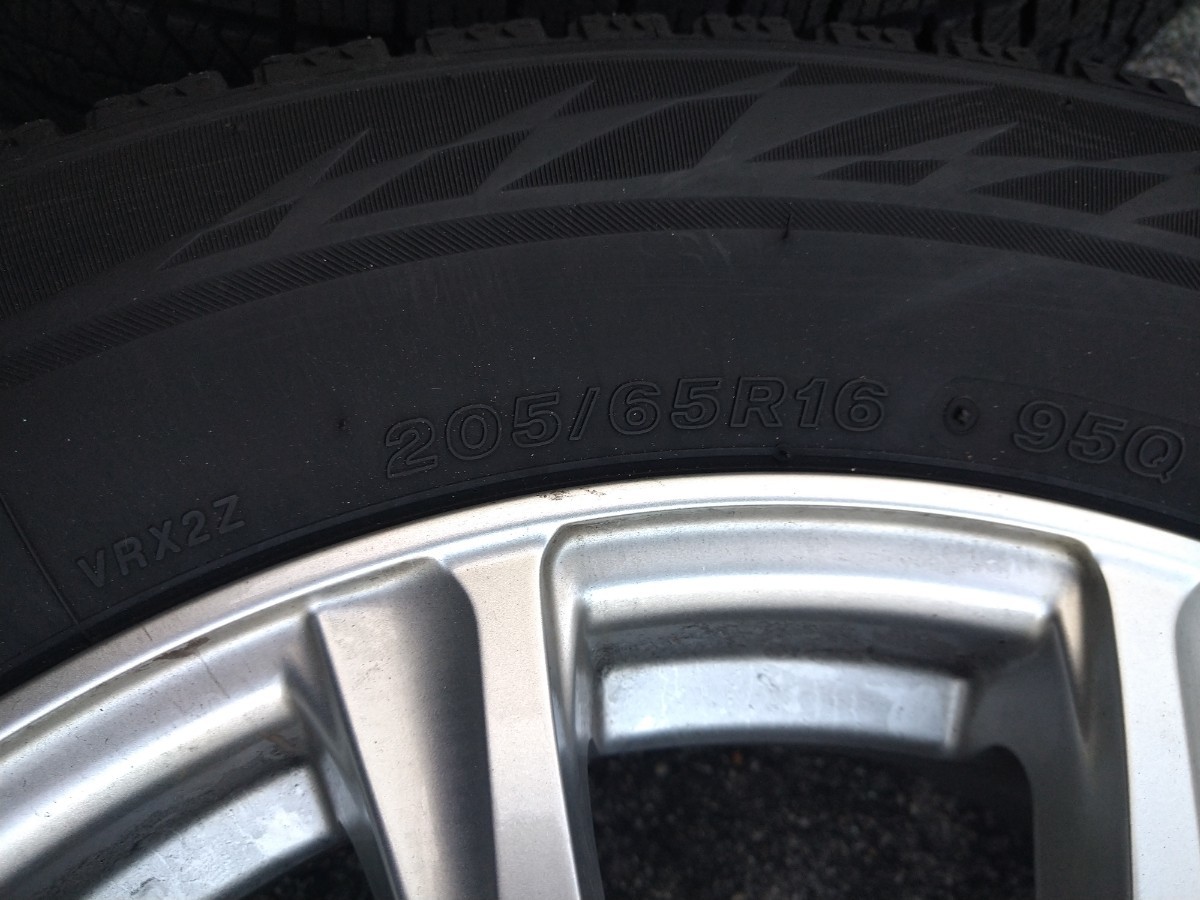 20 year made # studdless tires Bridgestone BLIZZAK VRX2 205/65R16 Weds JOKER MAGIC PCD114.3 6.5J+40# BRIDGESTONE WEDS