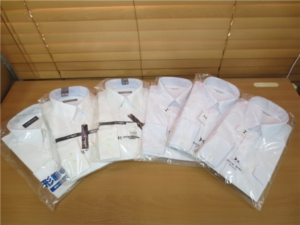 シャツ　ワイシャツ　白シャツ　レギュラーカラー　39㎝　Mサイズ　保管品　6点まとめて_画像1
