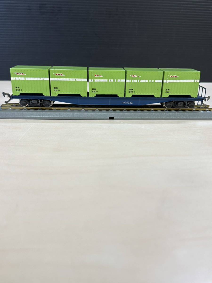 エンドウ コルゲートコンテナ コキ 10000 HOゲージ 鉄道模型 コンテナ車 貨車 貨物列車 92_画像8