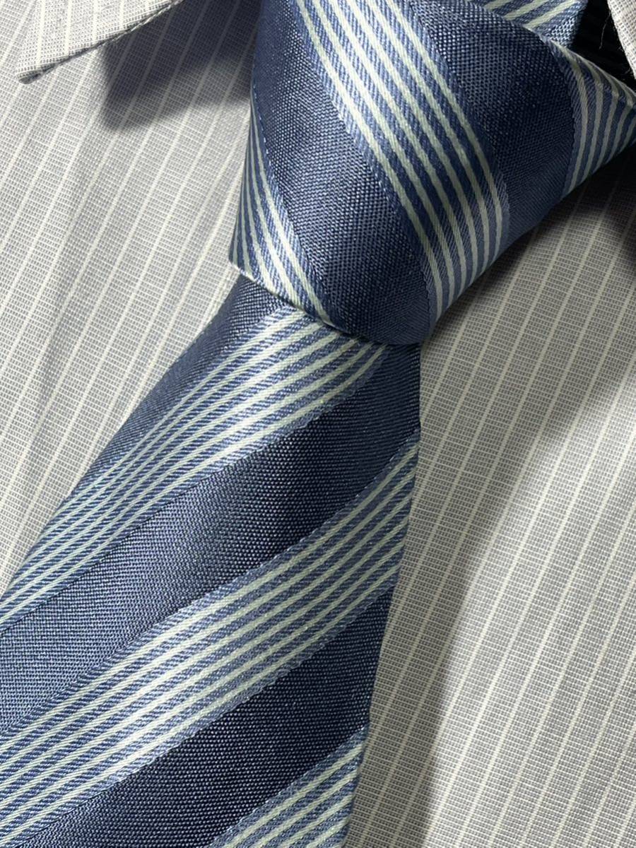  beautiful goods "CELINE" Celine stripe brand necktie 401035