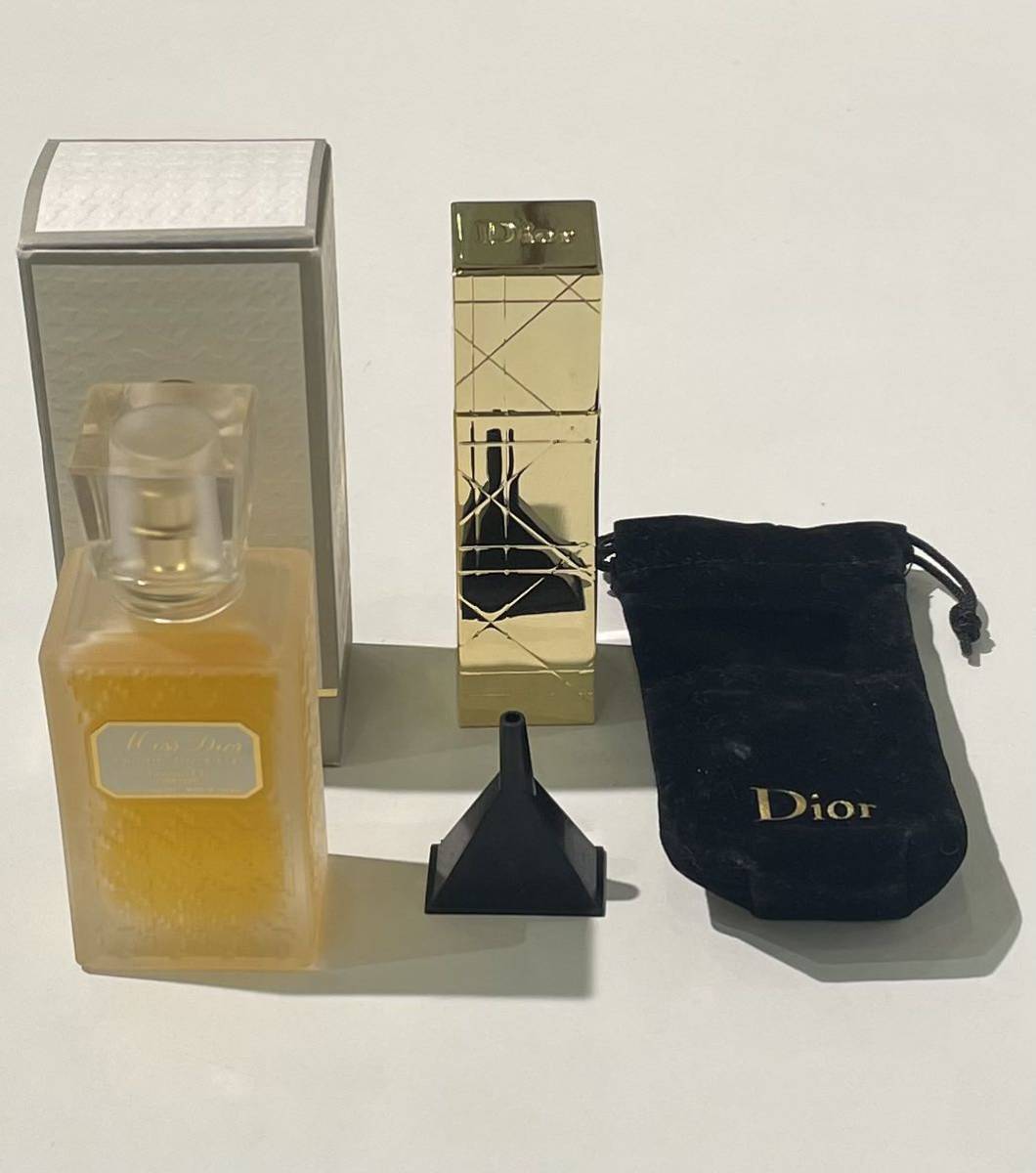 香水 ディオール Miss Dior オードトワレ 30ml 残量約9割以上 アトマイザー ゴールドカラー_画像1