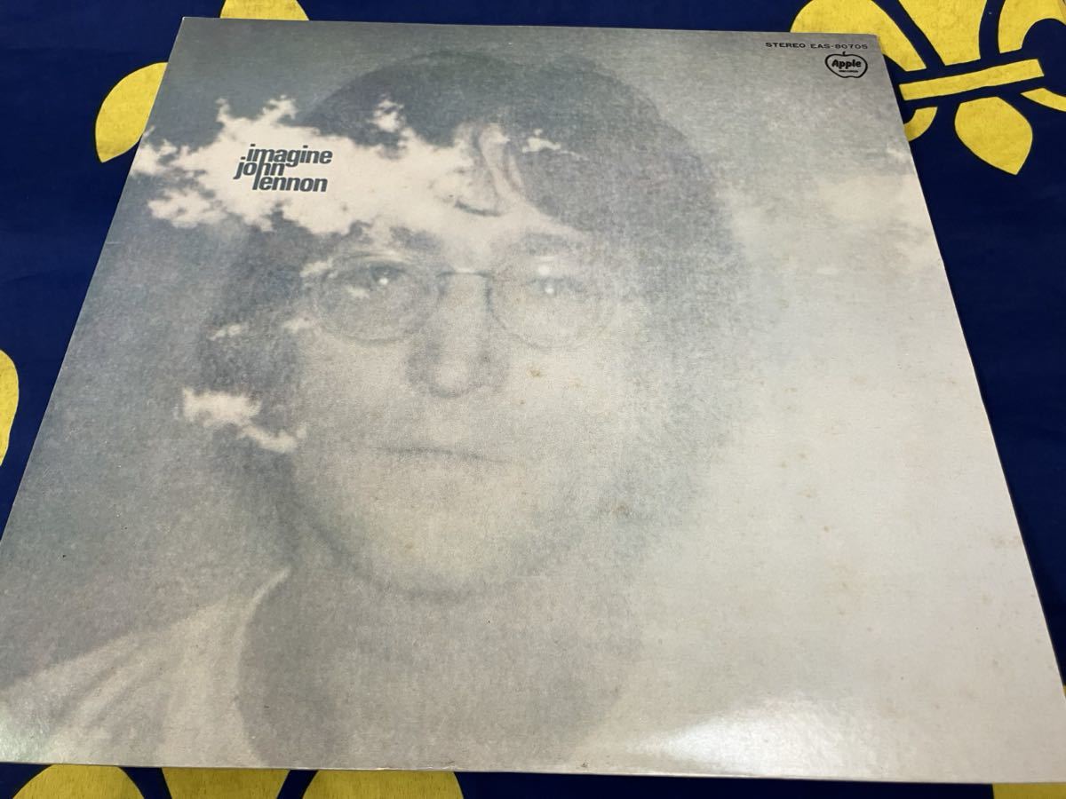 John Lennon★中古LP国内盤「ジョン・レノン～イマジン」ポスター、ポストカード付の画像1