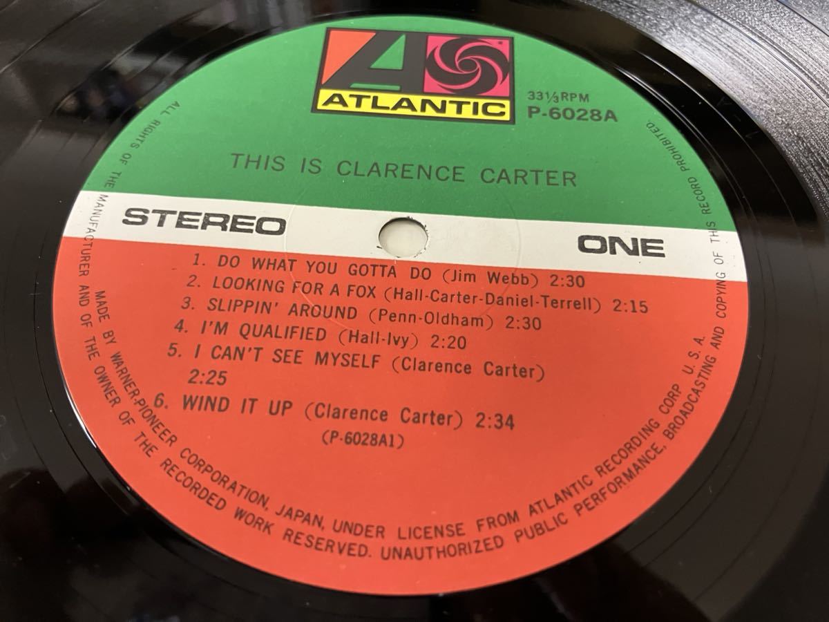 Clarence Carter★中古LP国内盤「ジス・イズ・クラレンス・カーター」の画像6