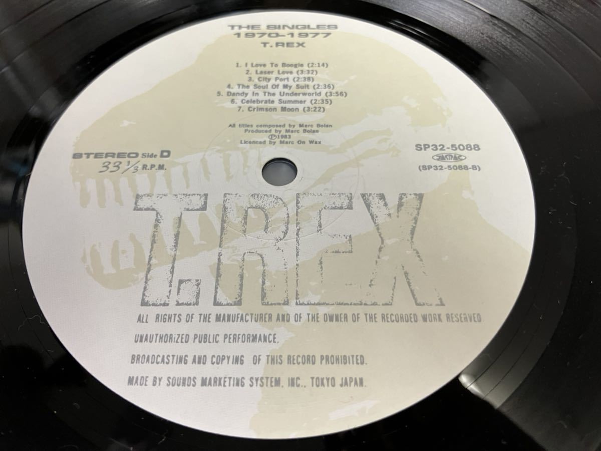 T.Rex★中古2LP国内盤「T・レックス～シングルス1970～77」_画像8