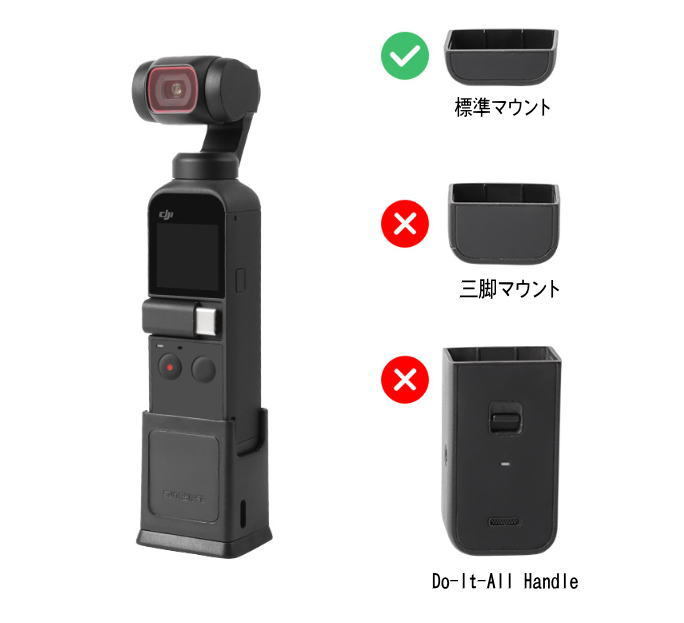 【送料無料・国内発送】DJI osmo Pocket2用充電台 三脚アダプタ Vlog 動画撮影 アクションカメラ　自撮り_画像3