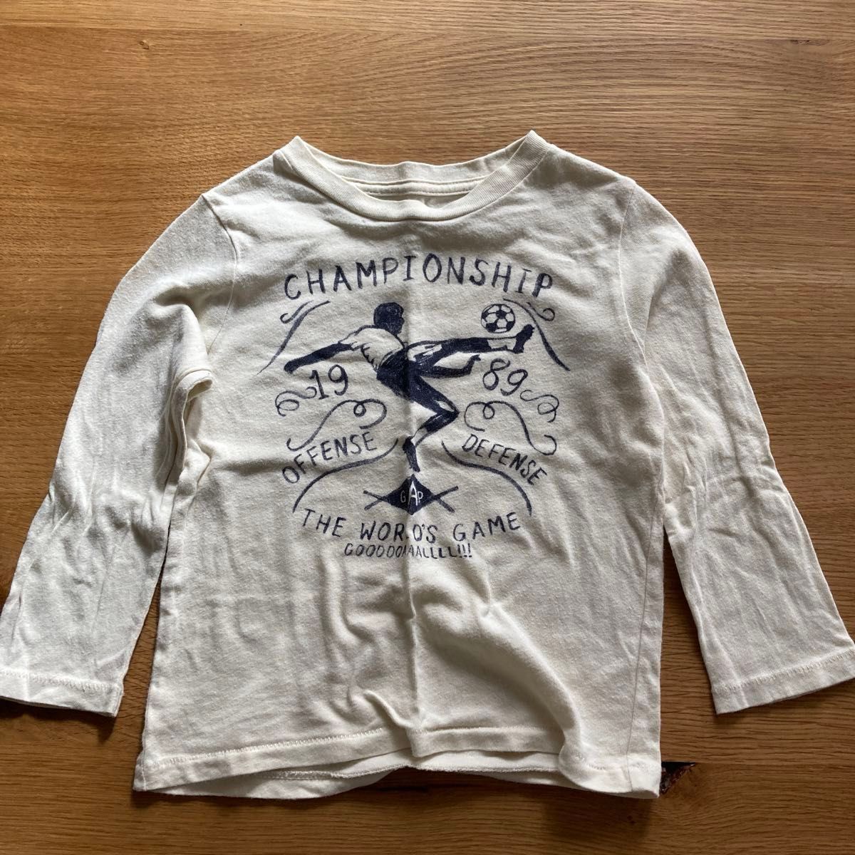 GAP ギャップ　長袖シャツ 長袖Tシャツ　フランネルシャツ　チェック　100 キッズ ネルシャツ  チェックシャツ　サッカー