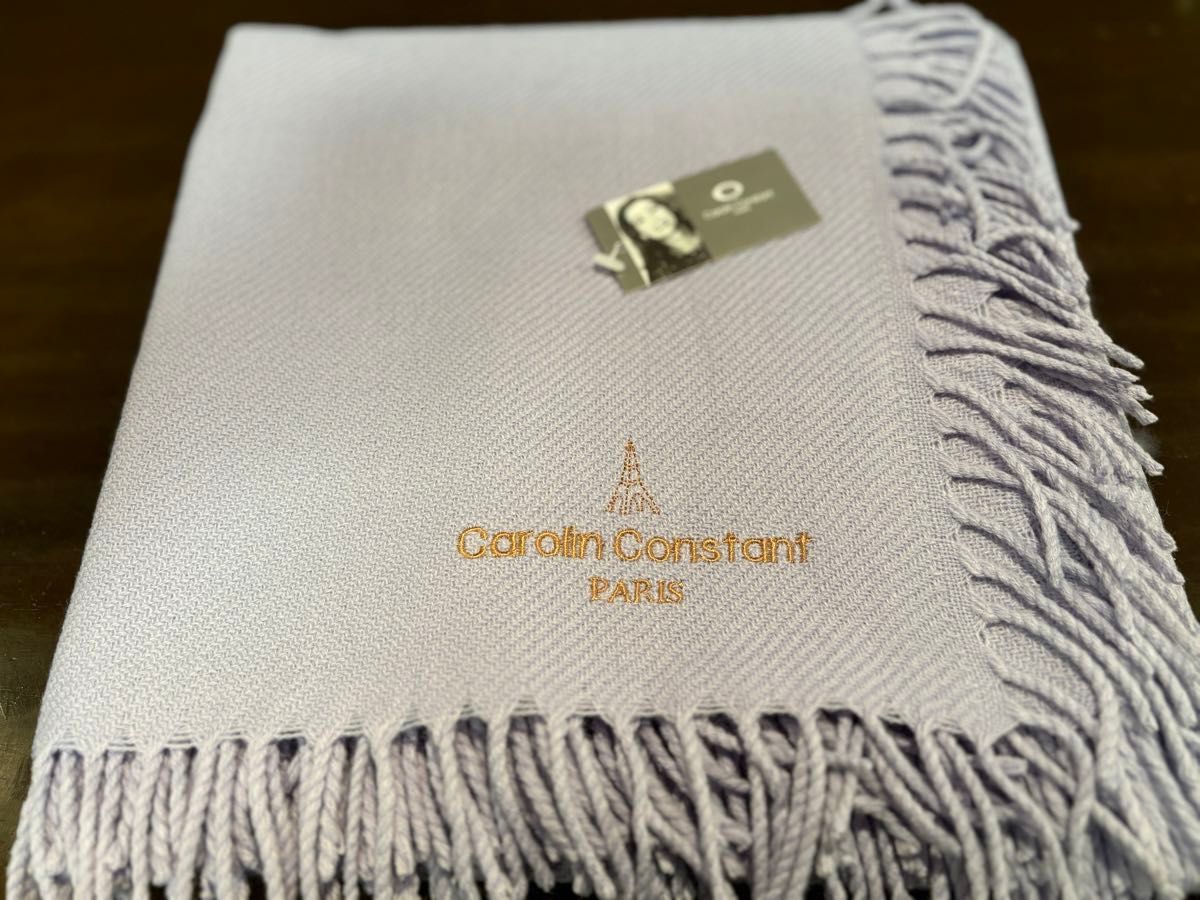 carolin constant PARISのカシミアタッチ大判ストールマフラー薄紫