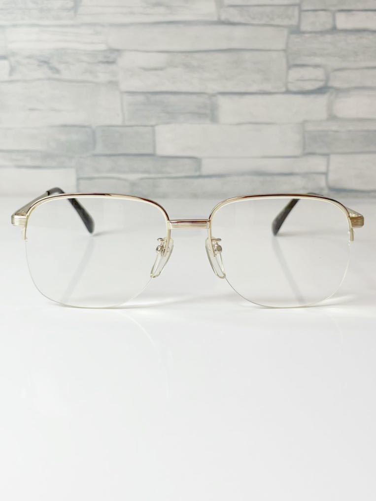 +2.25 vintage PARI MIKI RG-001 パリミキ ハーフリム ゴールド 老眼鏡 良品_画像7