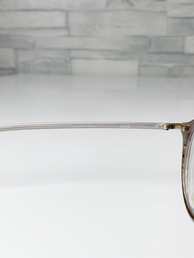 JINS BICOLOR Slim Acetate LCF-19A-044 ジンズ ボストン型 ラベンダーササ 眼鏡 良品_画像3