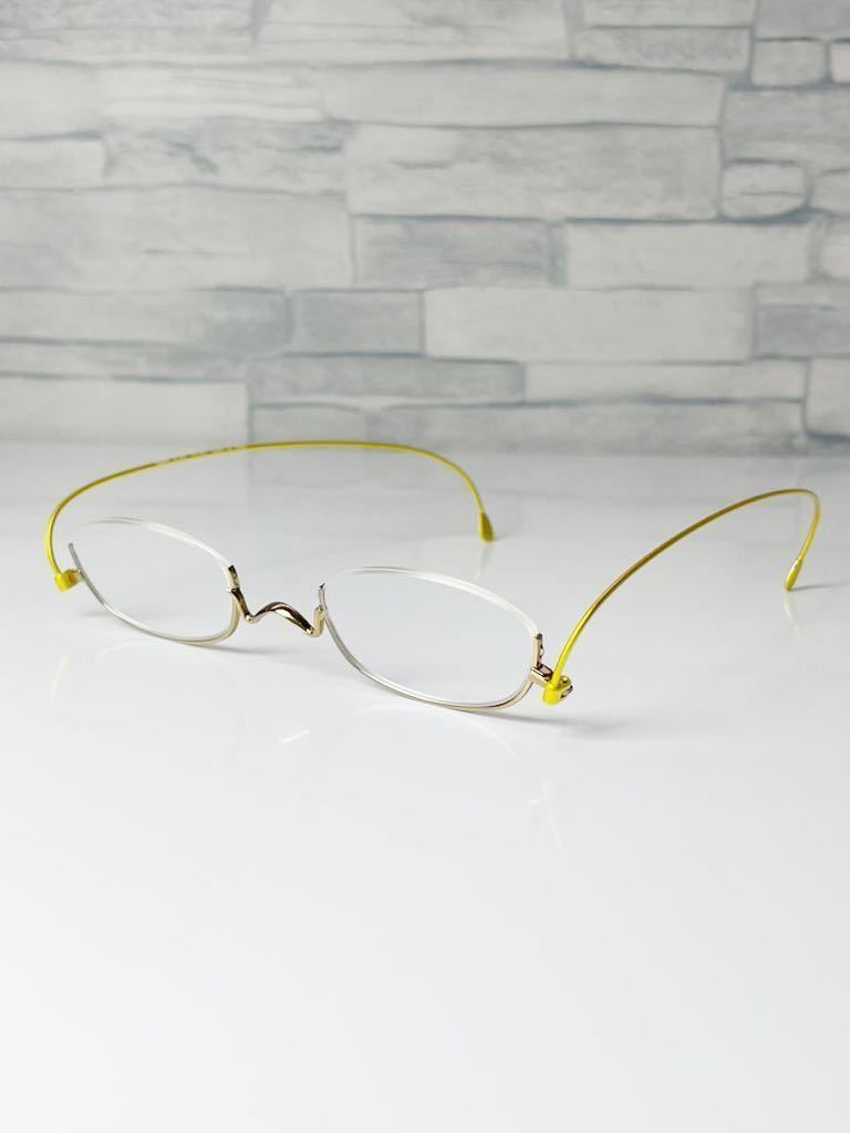 PAPERGLASS PG-003 +1.00 ペーパーグラス アンダーリム オーバル型 老眼鏡 良品_画像2
