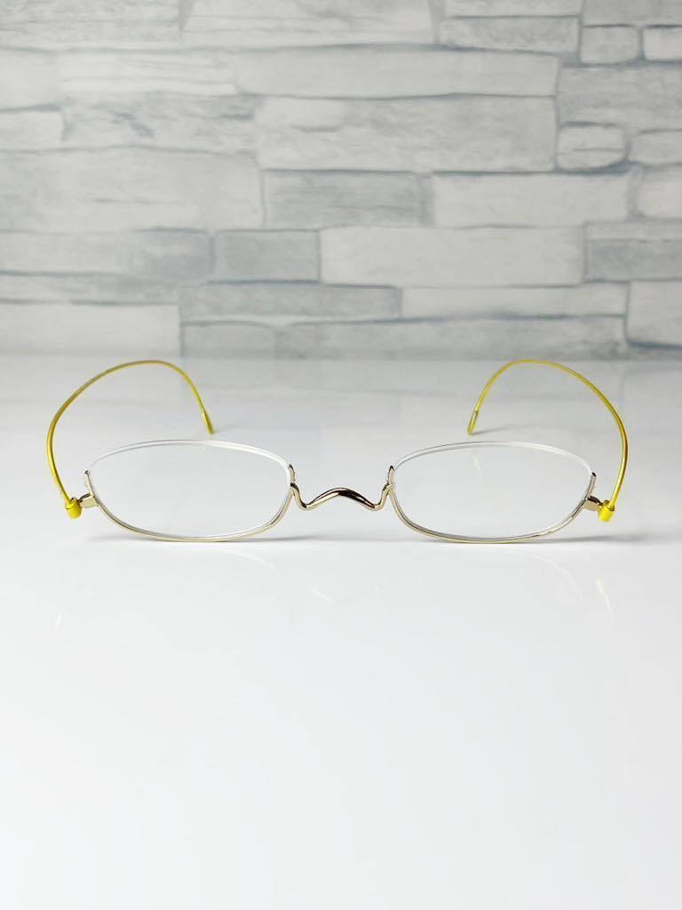 PAPERGLASS PG-003 +1.00 ペーパーグラス アンダーリム オーバル型 老眼鏡 良品_画像8