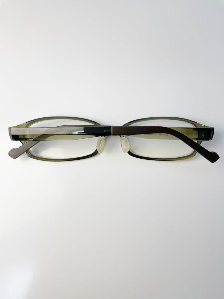 廃盤品 Zoff SMART REGULAR ZJ31018 ゾフスマート スクエア型 カーキ 眼鏡の画像6
