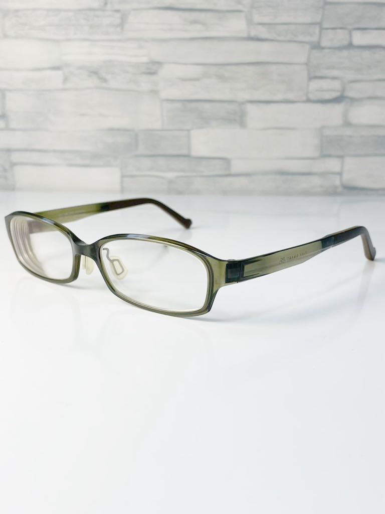 廃盤品 Zoff SMART REGULAR ZJ31018 ゾフスマート スクエア型 カーキ 眼鏡の画像1