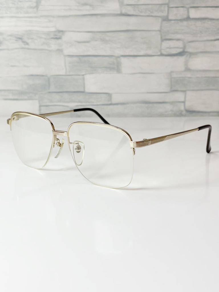 +2.25 vintage PARI MIKI RG-001 パリミキ ハーフリム ゴールド 老眼鏡 良品_画像1