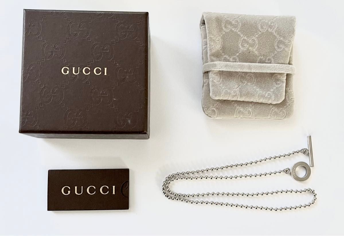 21日までセール 希少 GUCCI グッチ ボールチェーンネックレス 約 21日までセール 希少 GUCCI グッチ ボールチェーンネックレス 約