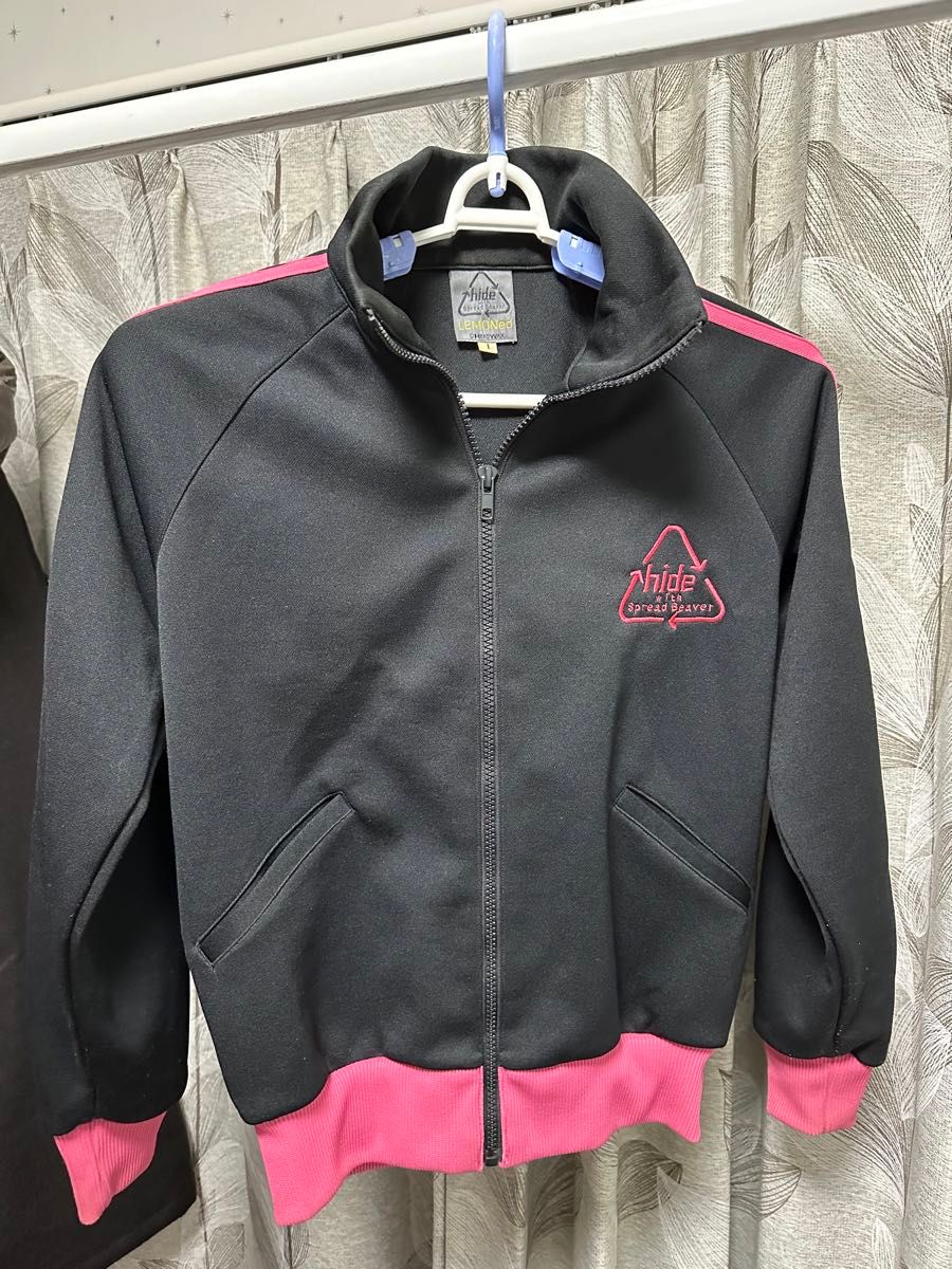 中古品 hide ラインジャージ ブラック×ピンク サイズ1 20th 中古品 hide ラインジャージ ブラック×ピンク サイズ1 20th