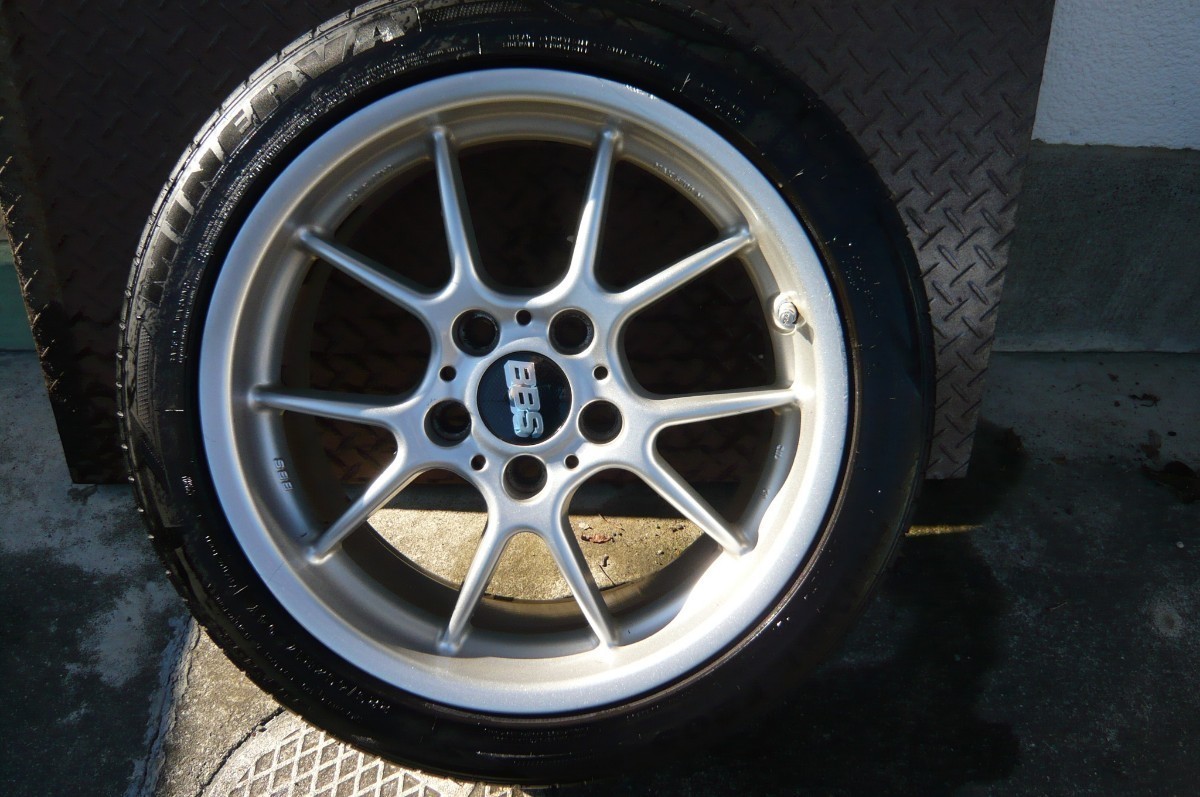 【送料無料】 BBS RK001 17インチ 8J +35 5H 5穴 PCD120 225/45/17 タイヤ ホイール 4本セット E46 E91 F30 F31 等に_画像3