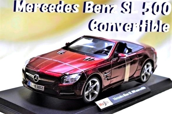 新品マイスト1/18【Maisto】■Mercedes Benz SL 500 Convertible■ミニカー/ランボル/BMW/ポルシェ/フェラーリ/アウディ/メルセデス/京商_画像1