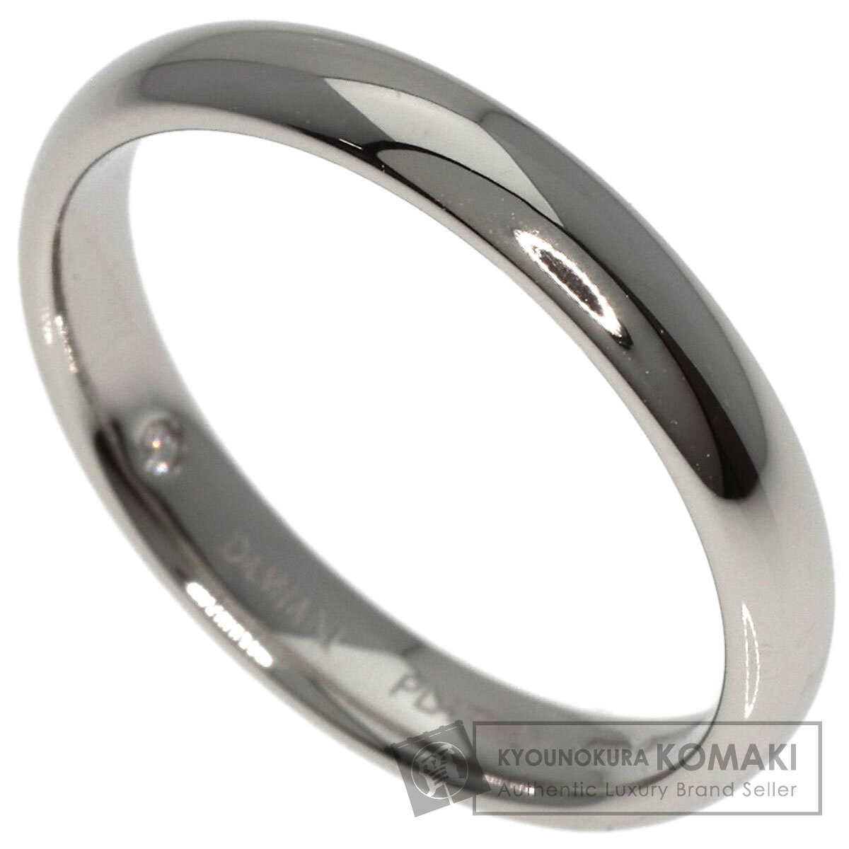 Damiani Damiani inner 1P diamond ring * ring platinum PT950 lady's used 