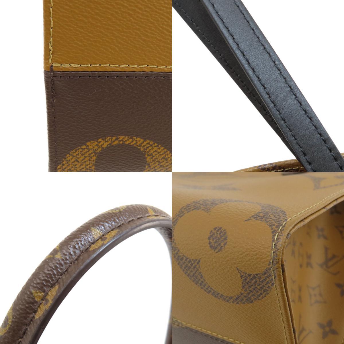 LOUIS VUITTON ルイヴィトン M45321 オンザゴーMM モノグラムジャイアント トートバッグ モノグラムリバース レディース 中古_画像9