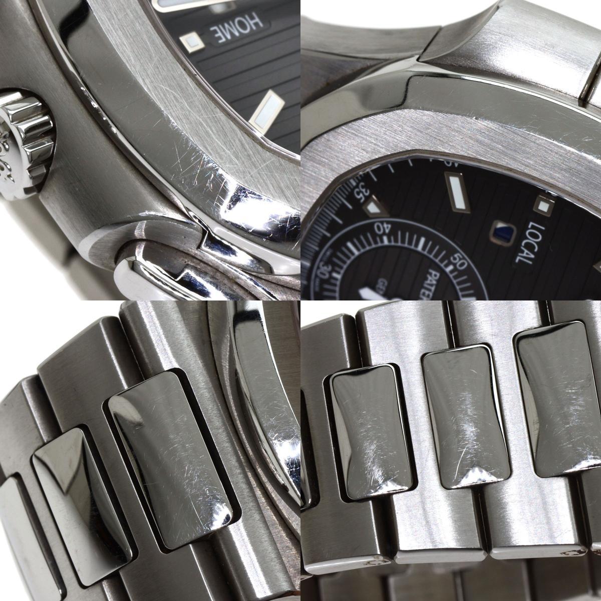 PATEK PHILIPPE Patek Philip 5990/1A-001 Nautilus travel time wristwatch stainless steel SS men's used 