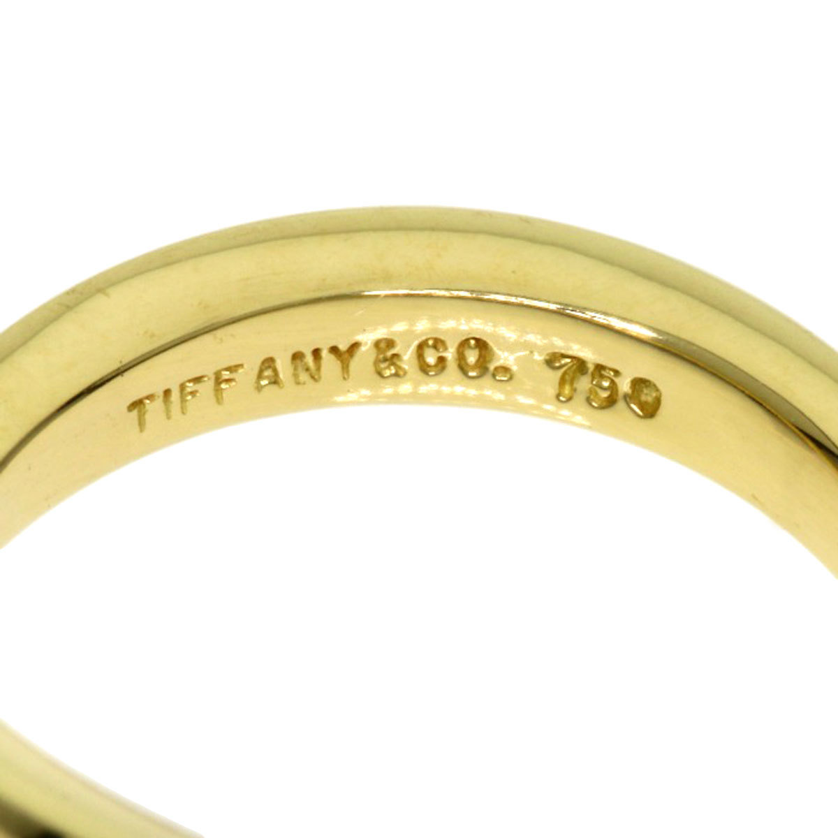 TIFFANY&Co. ティファニー Vバンド リング・指輪 K18イエローゴールド レディース 中古の画像5