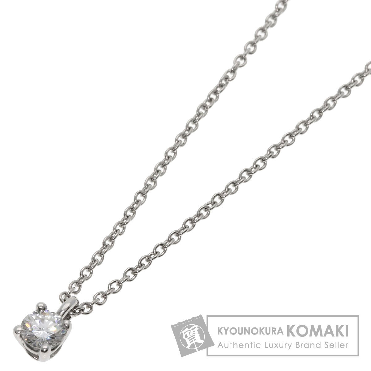 TIFFANY&Co. Tiffany sleigh tia1P diamond necklace platinum PT950 lady's used 