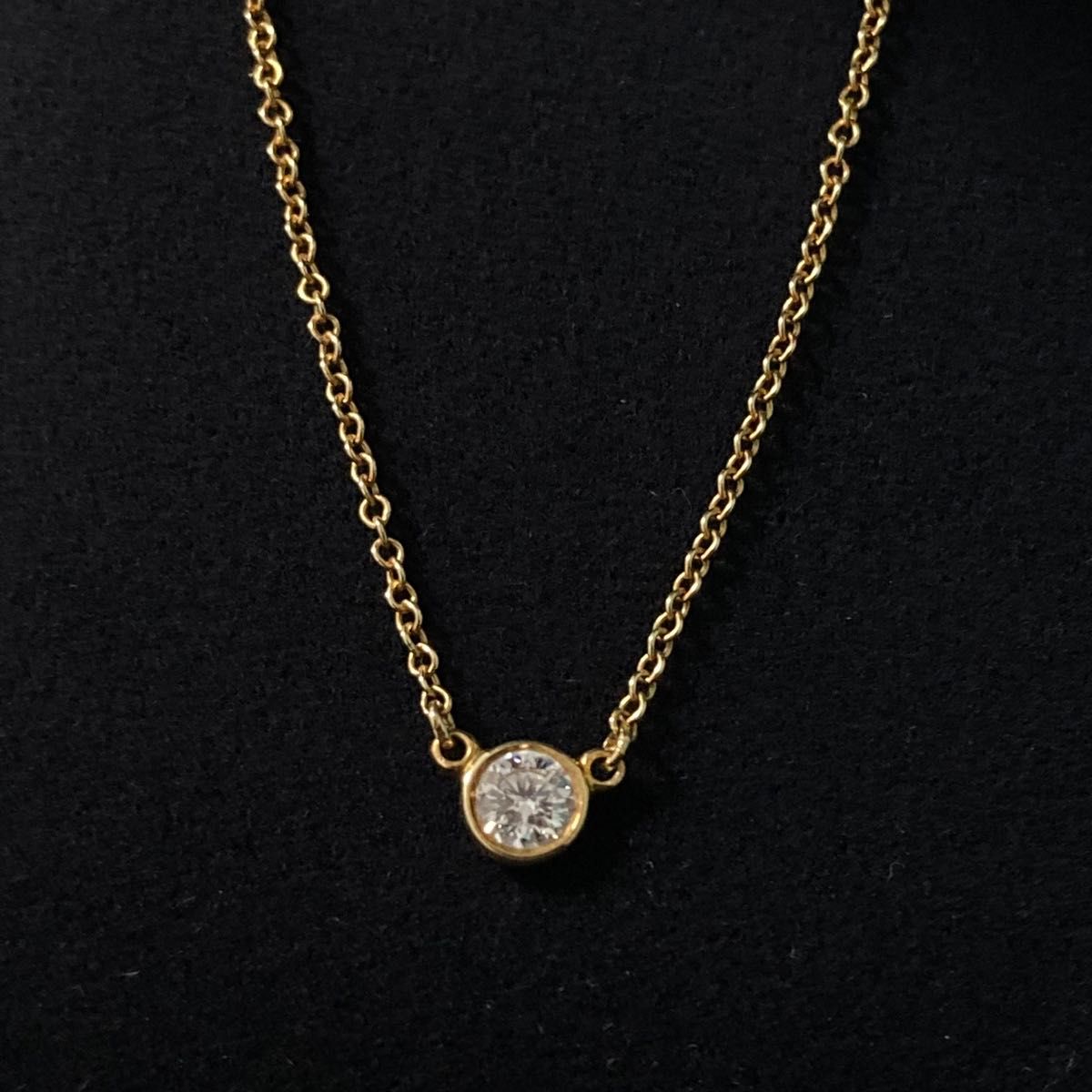 美品 ティファニー バイザヤード 0 14カラット ネックレス 美品 ティファニー バイザヤード 0 14カラット ネックレス