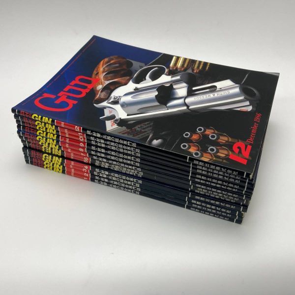 月刊 GUN ガン『1986年1月～1986年12月 12冊』モデルガン 銃 射撃 狩猟 A14の画像2