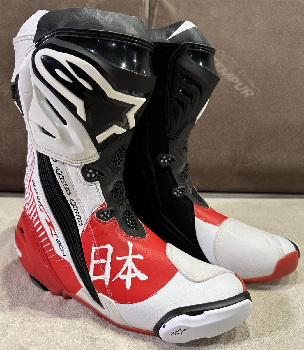 【超レア】Alpinestars Supertech-R MOTEGI Limited Edition アルパインスターズ モテギ 日本 日の丸 サイズ42【未使用】　_画像1