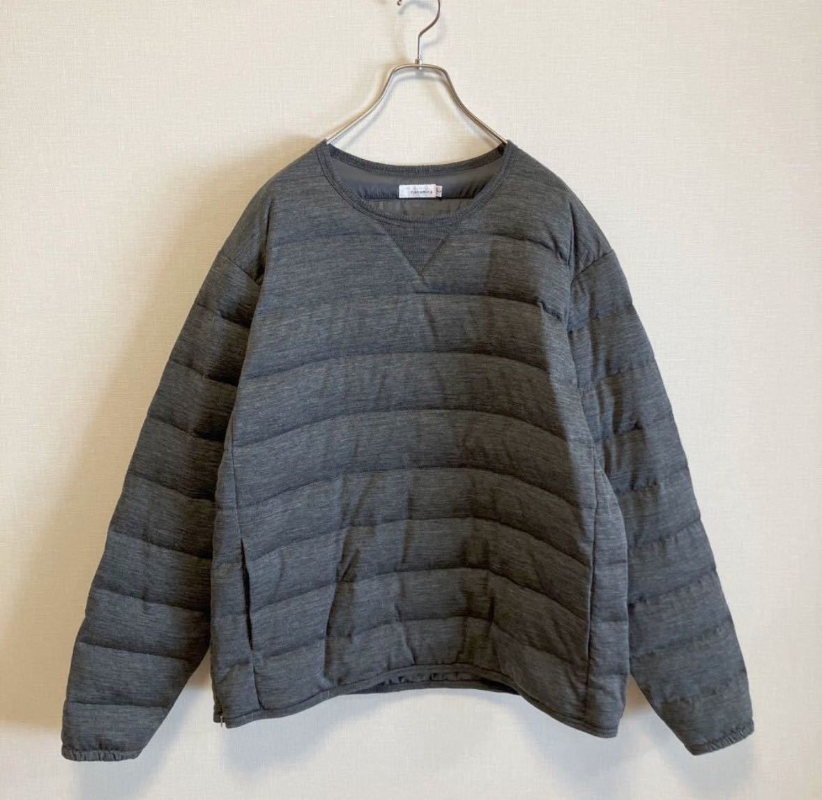 ナナミカ Nanamica /ダウンセーター Down Sweater /プルオーバー /ウール /光電子 /グレー /SUAF881 /サイズL north face