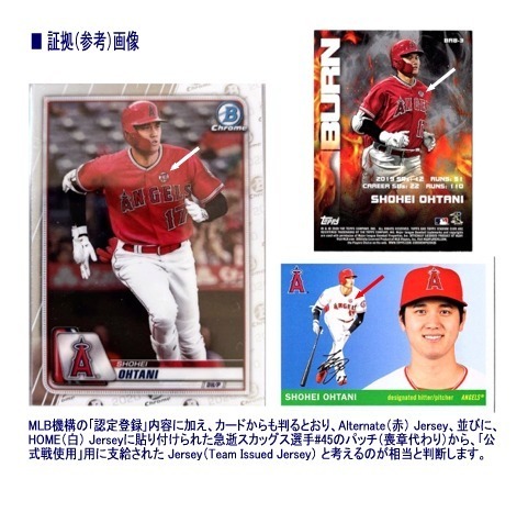 ■MLB認証登録【2019 球団支給 TEAM ISSUED JERSEY】大谷翔平／OHTANI エンゼルス Majestic製 Alternate Red Jersey_画像8