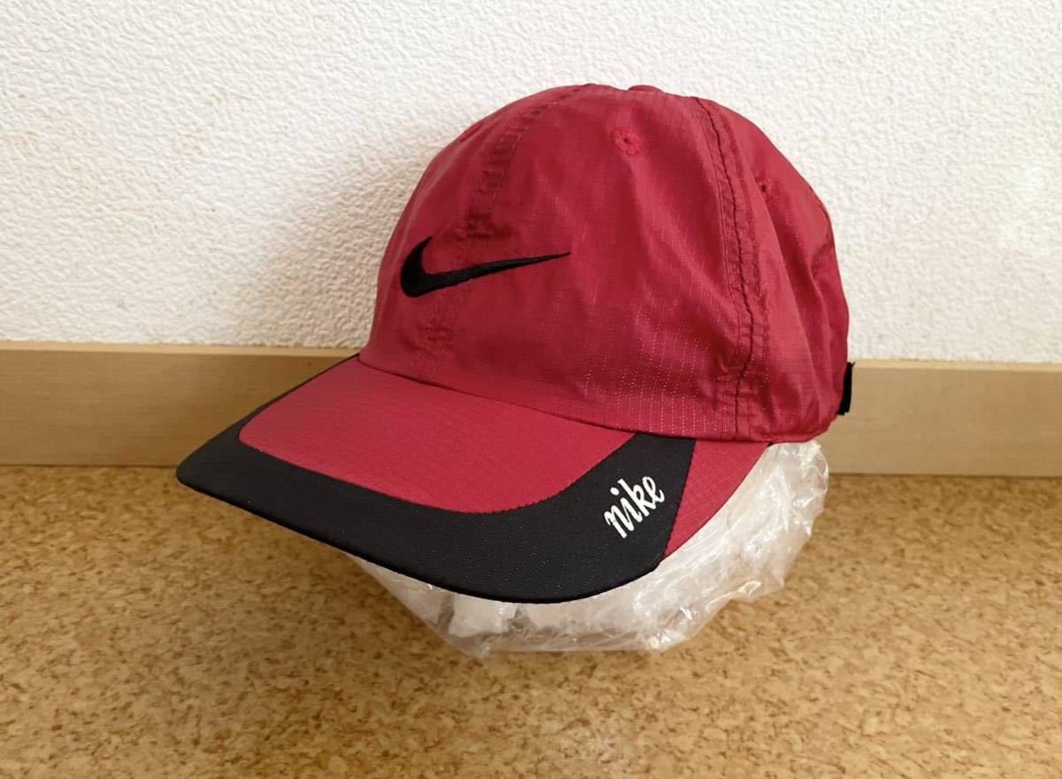 90s 銀タグ NIKE オールド ナイキ ナイロン キャップ ワンポイント