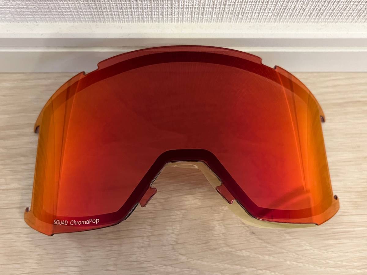 未使用 スミス レンズ SQUAD ChromaPop Everyday Red Mirror レンズ ゴーグル スノーボード スキー 交換用 スペアレンズ_画像1