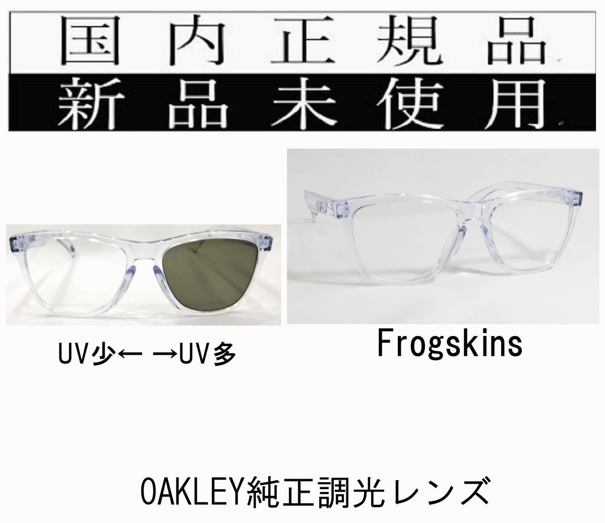 FRX02-PGR 国内正規 OAKLEY Frogskins RX OX8137A-02+純正調光レンズ オークリー フロッグスキンズ ローブリッジフィット