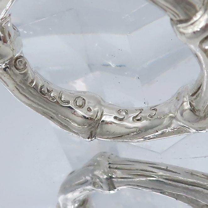 【送料無料】 美品 Tiffany&Co. ティファニー バンブー シルバー リング 9号 指輪 SV925 KM15_画像4
