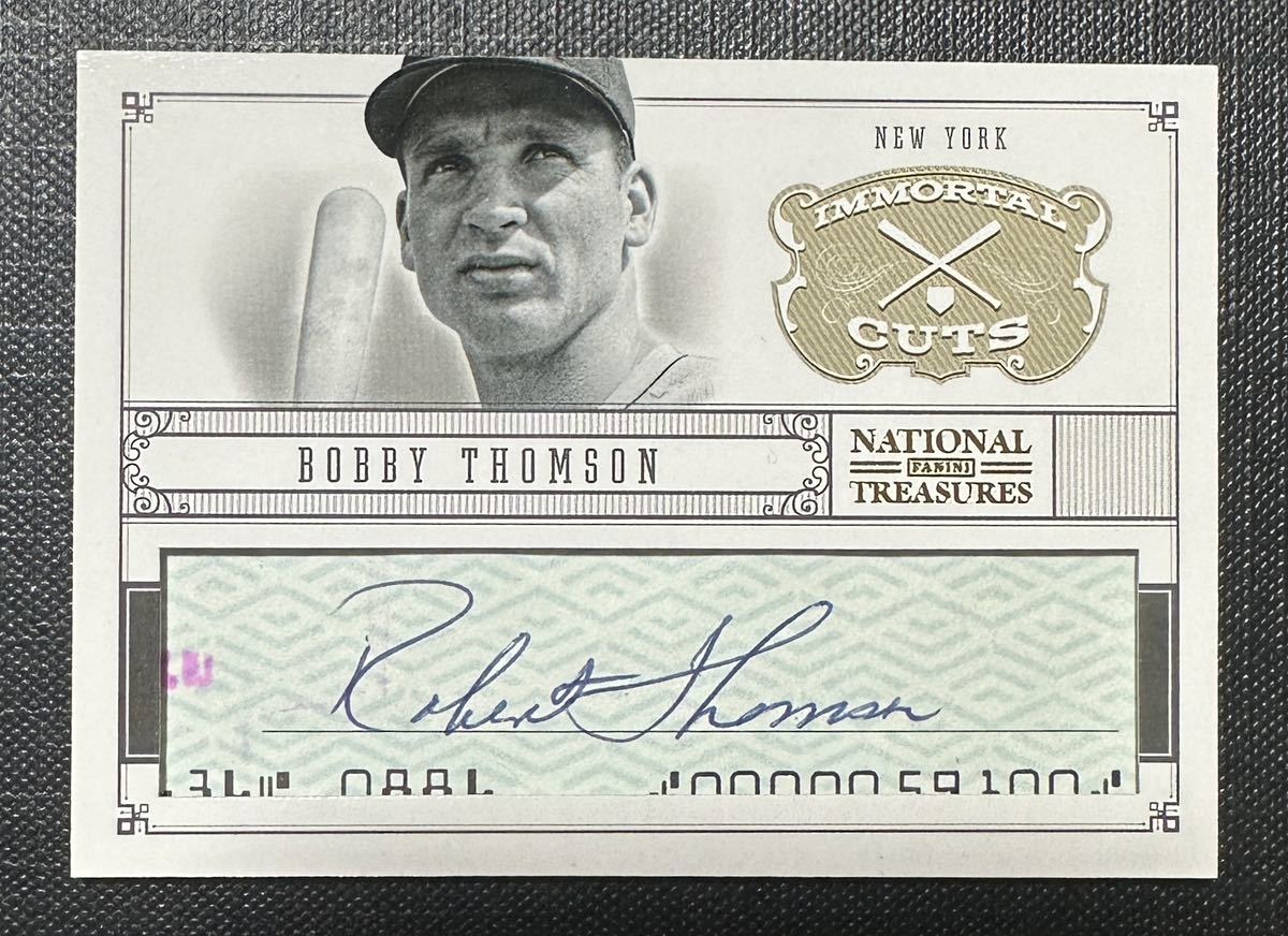 2012 Panini Bobby Thomson /99 Auto 直筆サイン_画像1