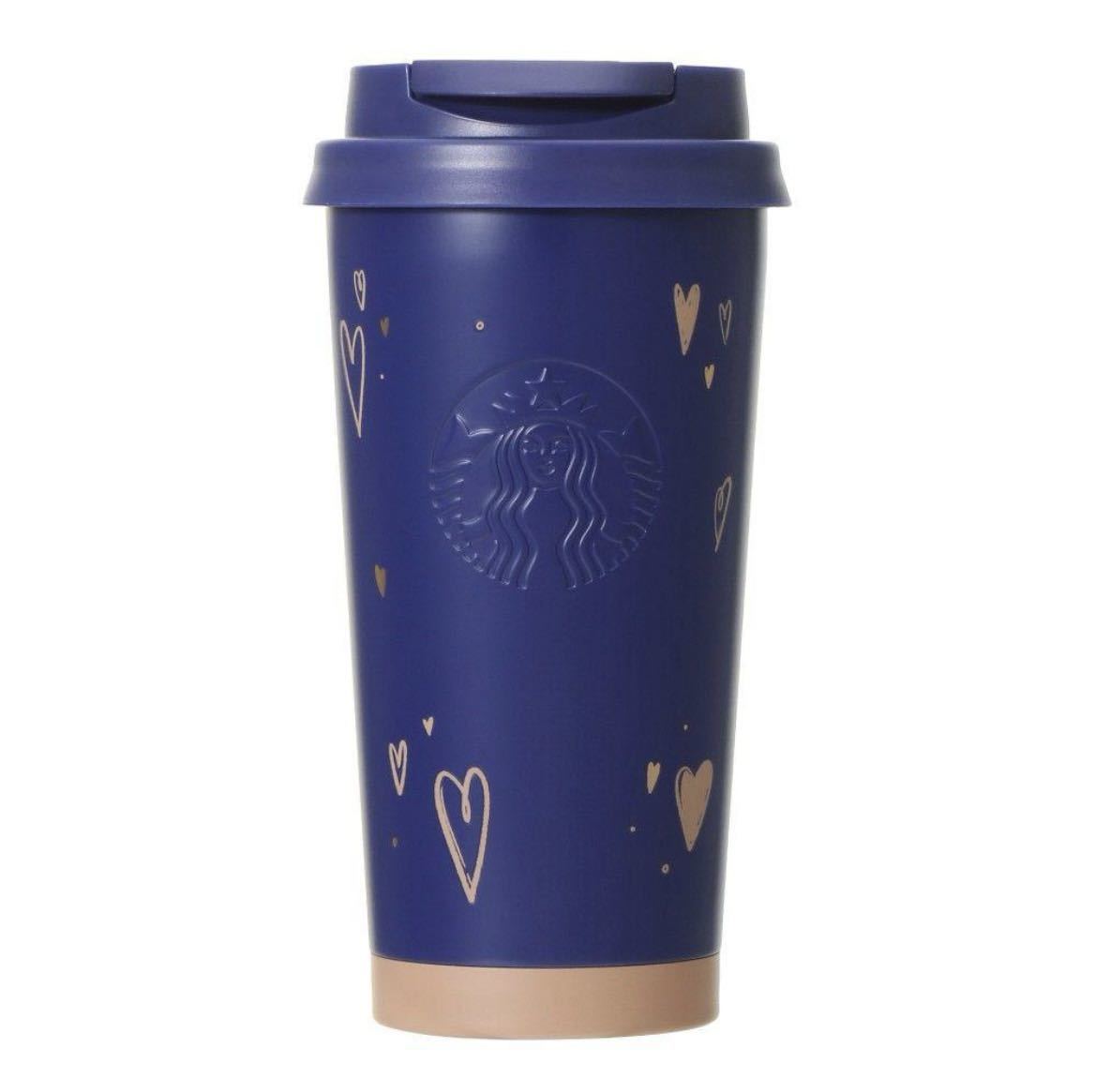 [ unused ] Starbucks Valentine stainless steel TOGO tumbler navy 473ml start ba* ticket none 