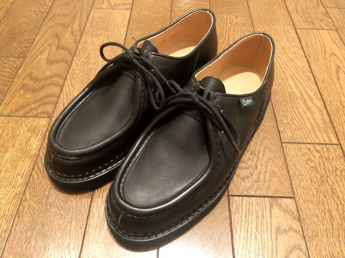 3回着用の極美品★Paraboot MICHAEL サイズ40 Noir ブラック パラブーツ ミカエル CHAMBORD シャンボード reims ランス William ウィリアム_画像1