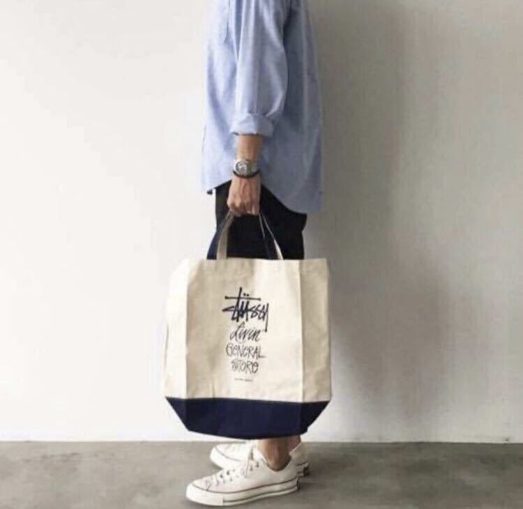 激レア☆希少廃盤☆ STUSSY Livin' General Store ブラック 2WAYトートバッグ☆ステューシーリヴィンジェネラルストア_画像7