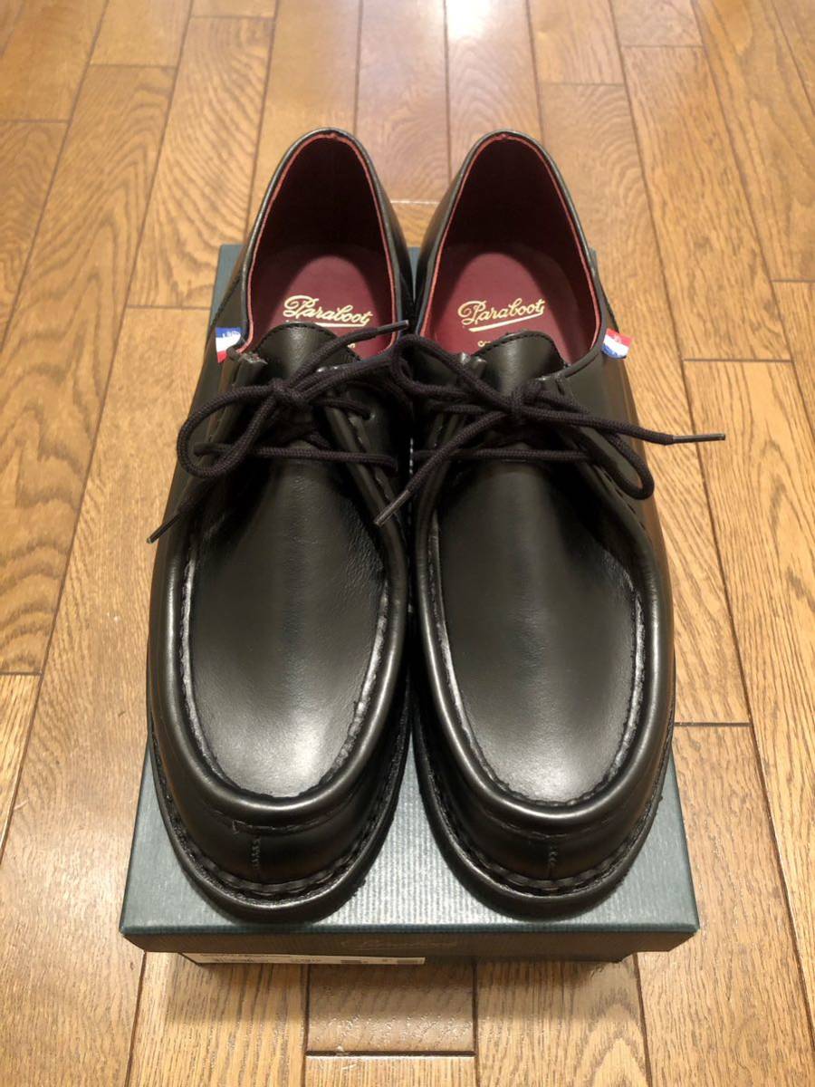 新品未使用BBR特別モデル★Paraboot MICHAEL 43ハーフ NOIR ノアール ブラック パラブーツ ミカエル CHAMBORD シャンボード ランス Reims_画像2