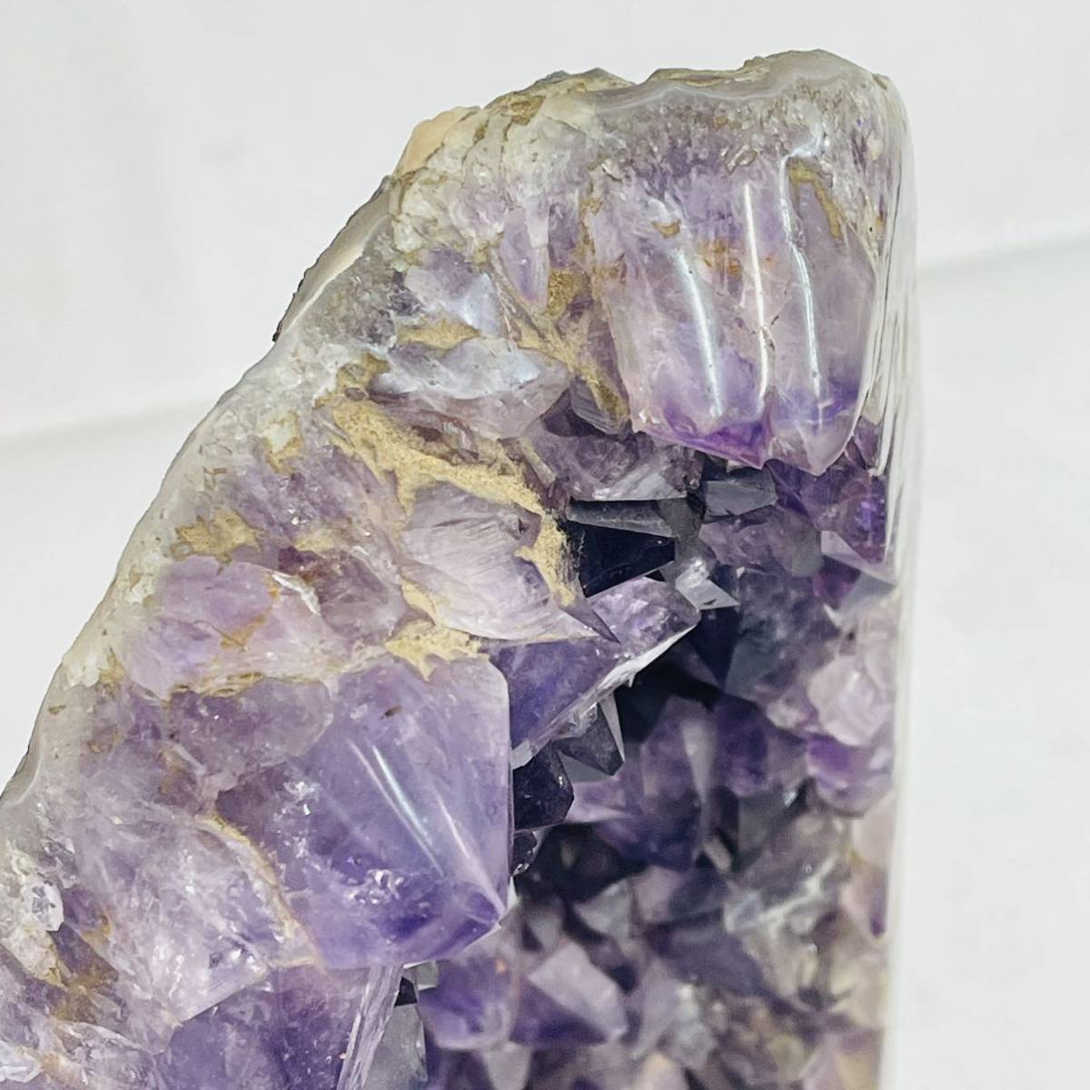 1SC16 アメジスト 紫水晶 原石 浄化 パワーストーン インテリア 置物 重さ 約6kg 飾り物 天然石 中古 現状品_画像8