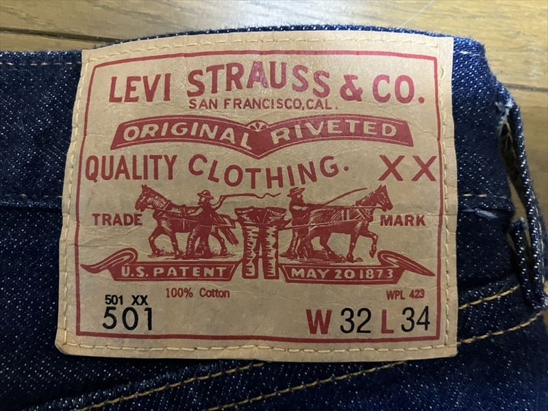 リーバイス LEVI’S VINTAGE CLOTHING 66501-0135 1966年モデル 501 ジーンズ 66モデル W32L34 _画像1