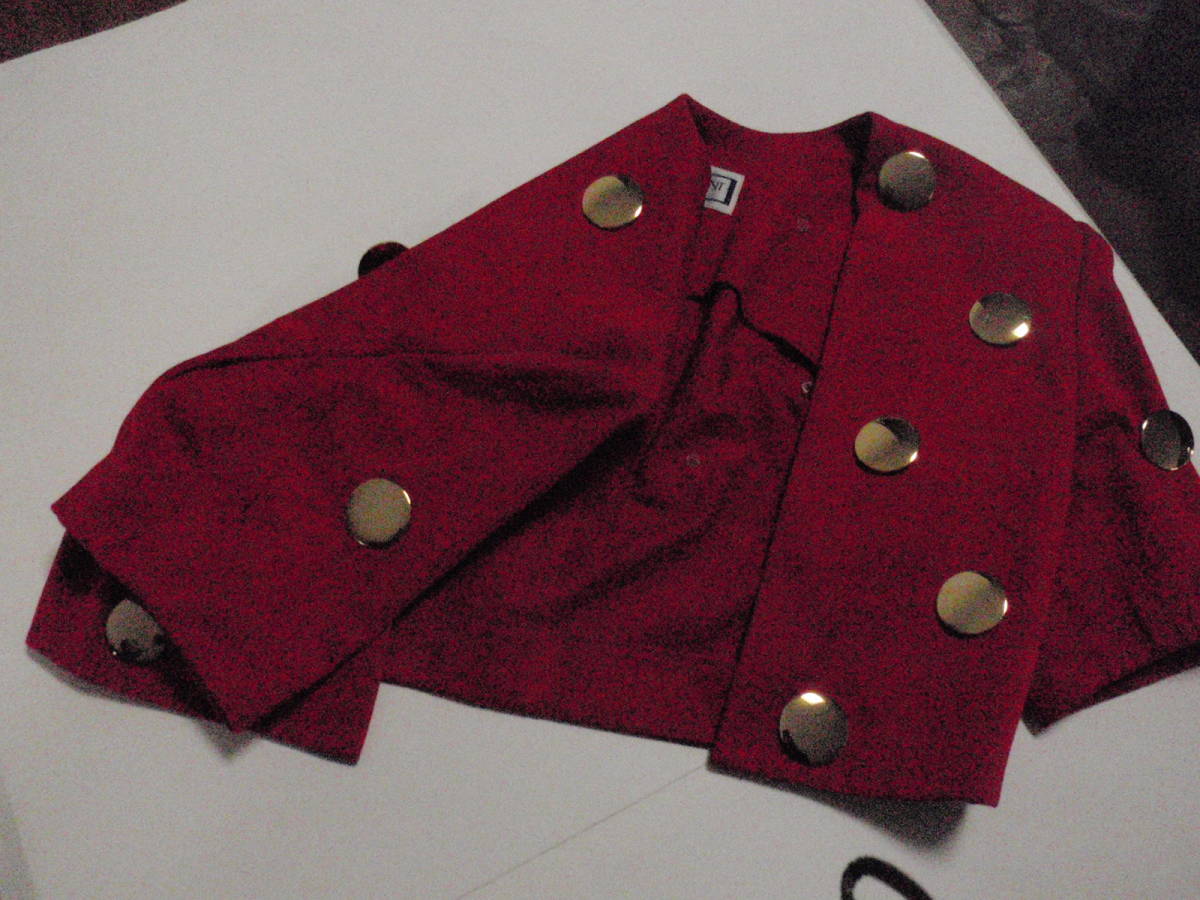 イブサンローラン　ジャッケット　紺と赤の金ボタン２品　ビンテージ　OLD_画像6