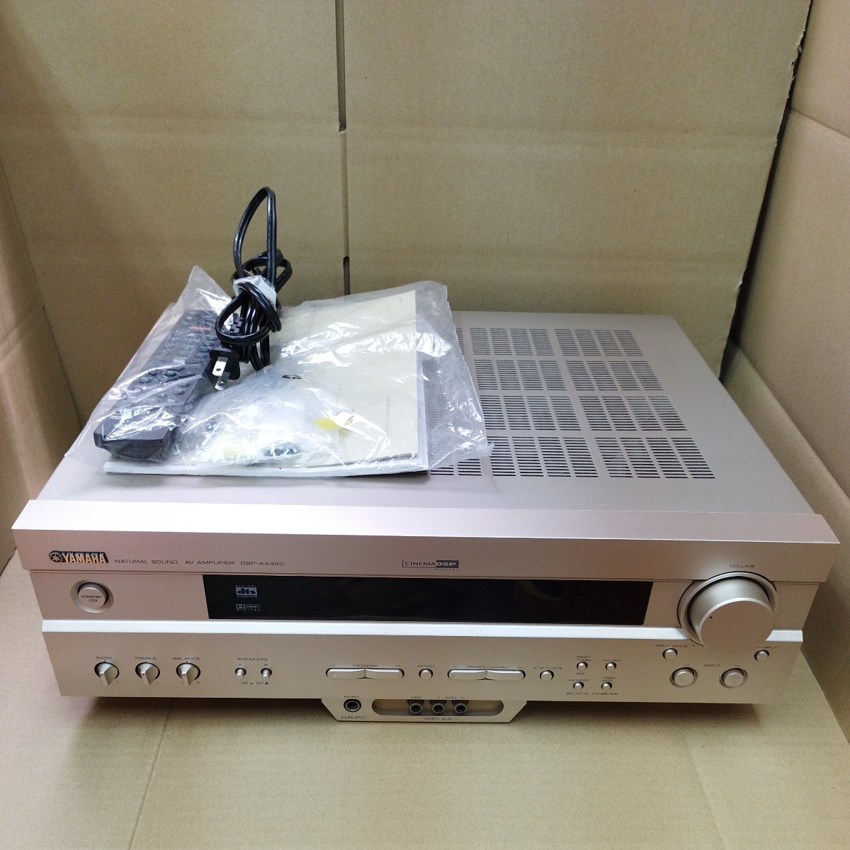 YAMAHA NATURAL SOUND AV AMPLIFIER DSP-AX420 ヤマハ AVアンプ 未確認 4_画像1