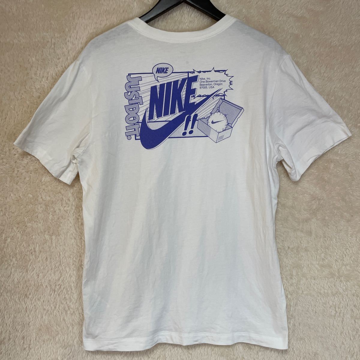 ◇ ナイキ NIKE Tシャツ 半袖 ロゴTシャツ L 白 ホワイト メンズ◇_画像1