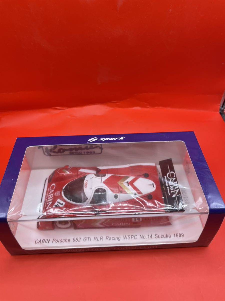 【新品激レア】 1/43 スパーク spark CABIN Porsche 962 GTI RLR Racing WSPC ♯14　Suzuka 1989 ポルシェミニカータバコ_画像5