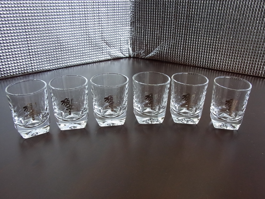 SUNTORY サントリー 響 ひびき☆ショットグラス 6個まとめて★ウィスキーグラス★SUNTORY HIBIKI WHISKY Shot glass_画像7